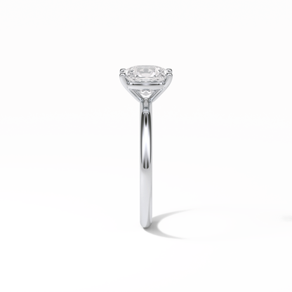 Elongated Cushion Solitaire Lab Grown Diamond Engagement Ring