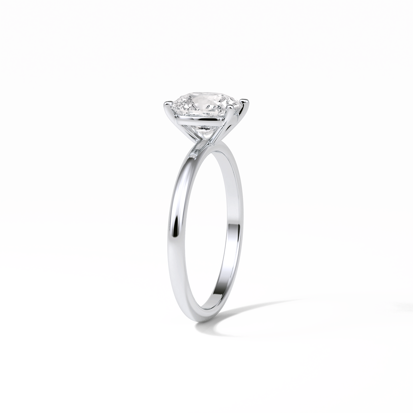 Elongated Cushion Solitaire Lab Grown Diamond Engagement Ring