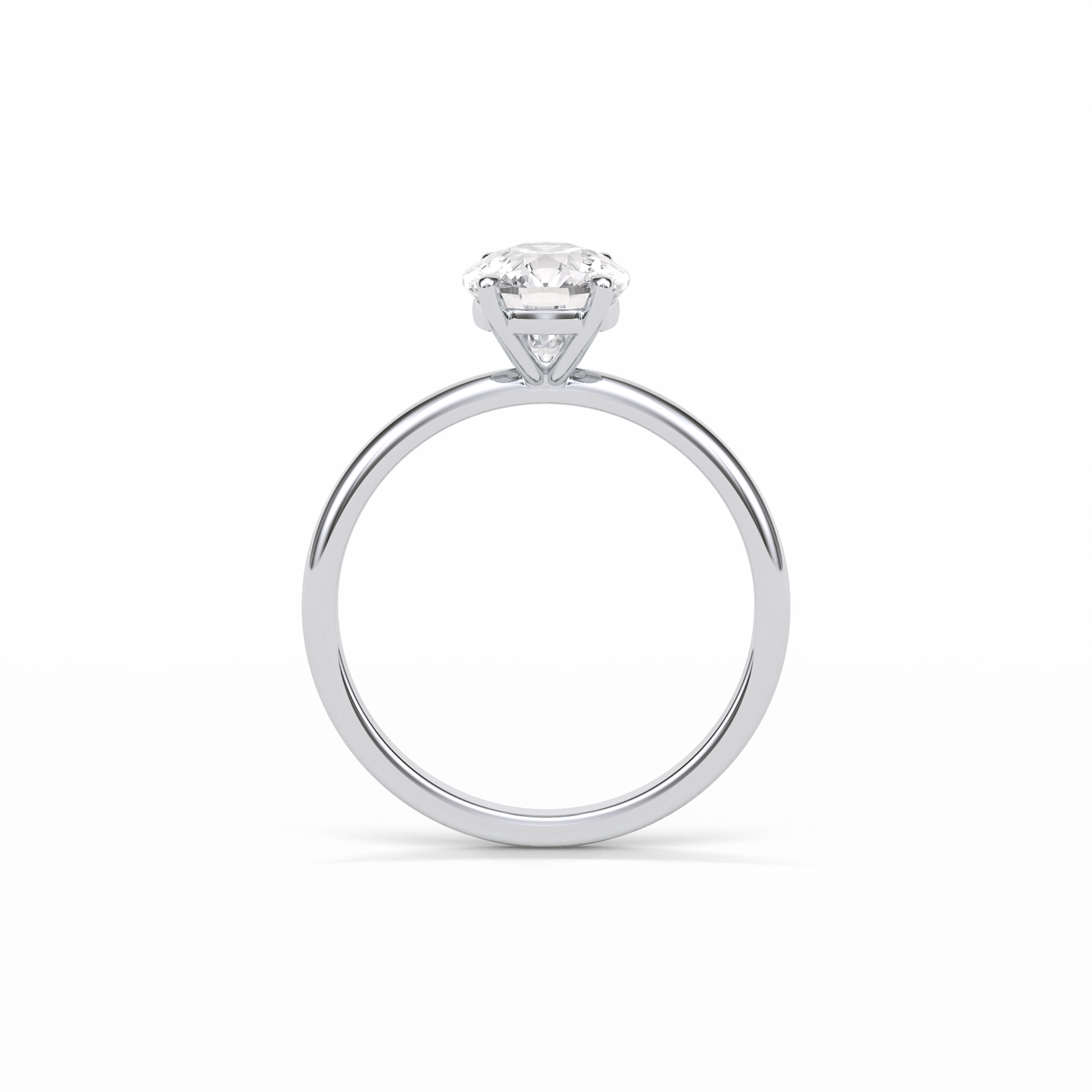 Elongated Cushion Solitaire Lab Grown Diamond Engagement Ring