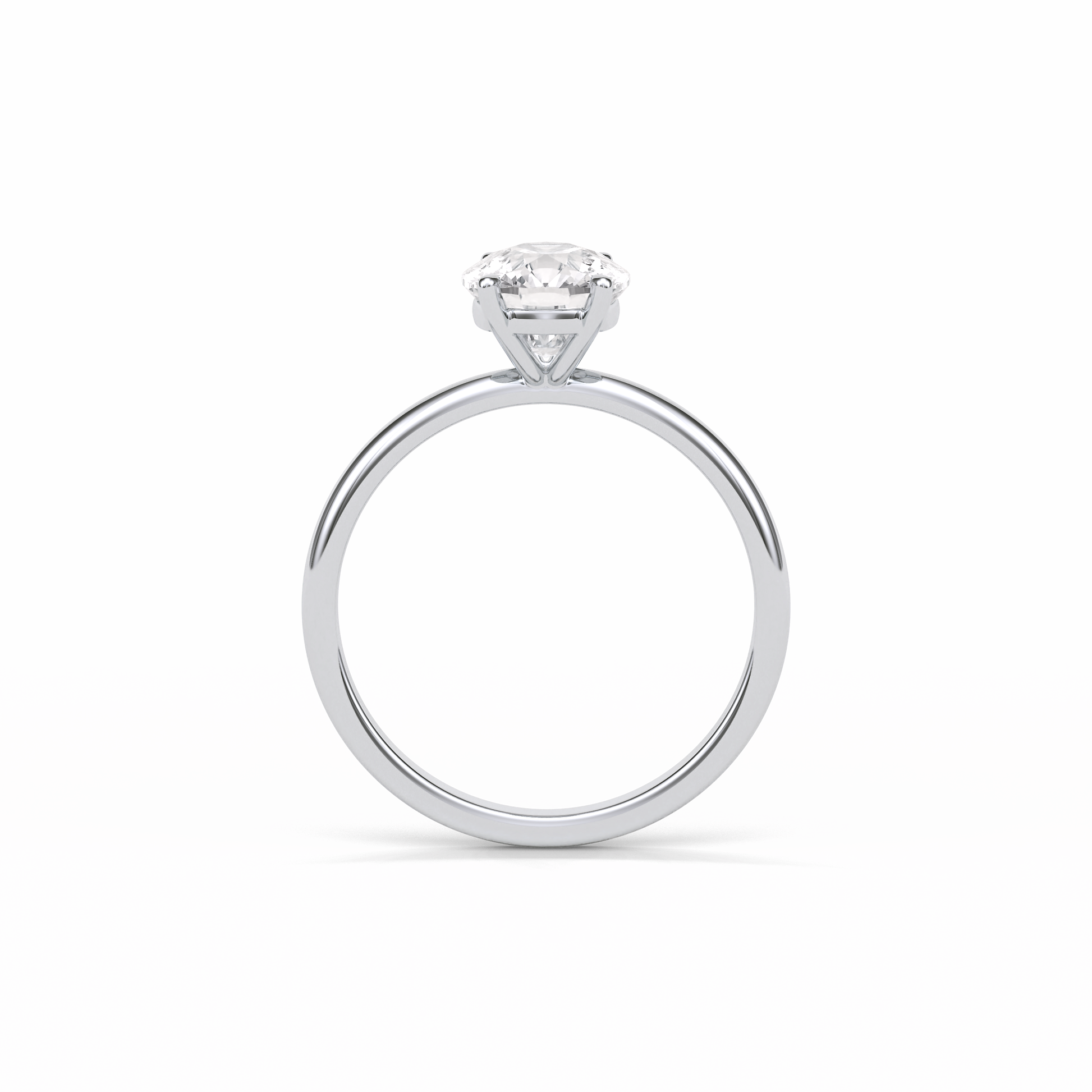 Elongated Cushion Solitaire Lab Grown Diamond Engagement Ring