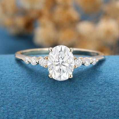 Oval Pave Lab Grown Diamond Engagement Ring