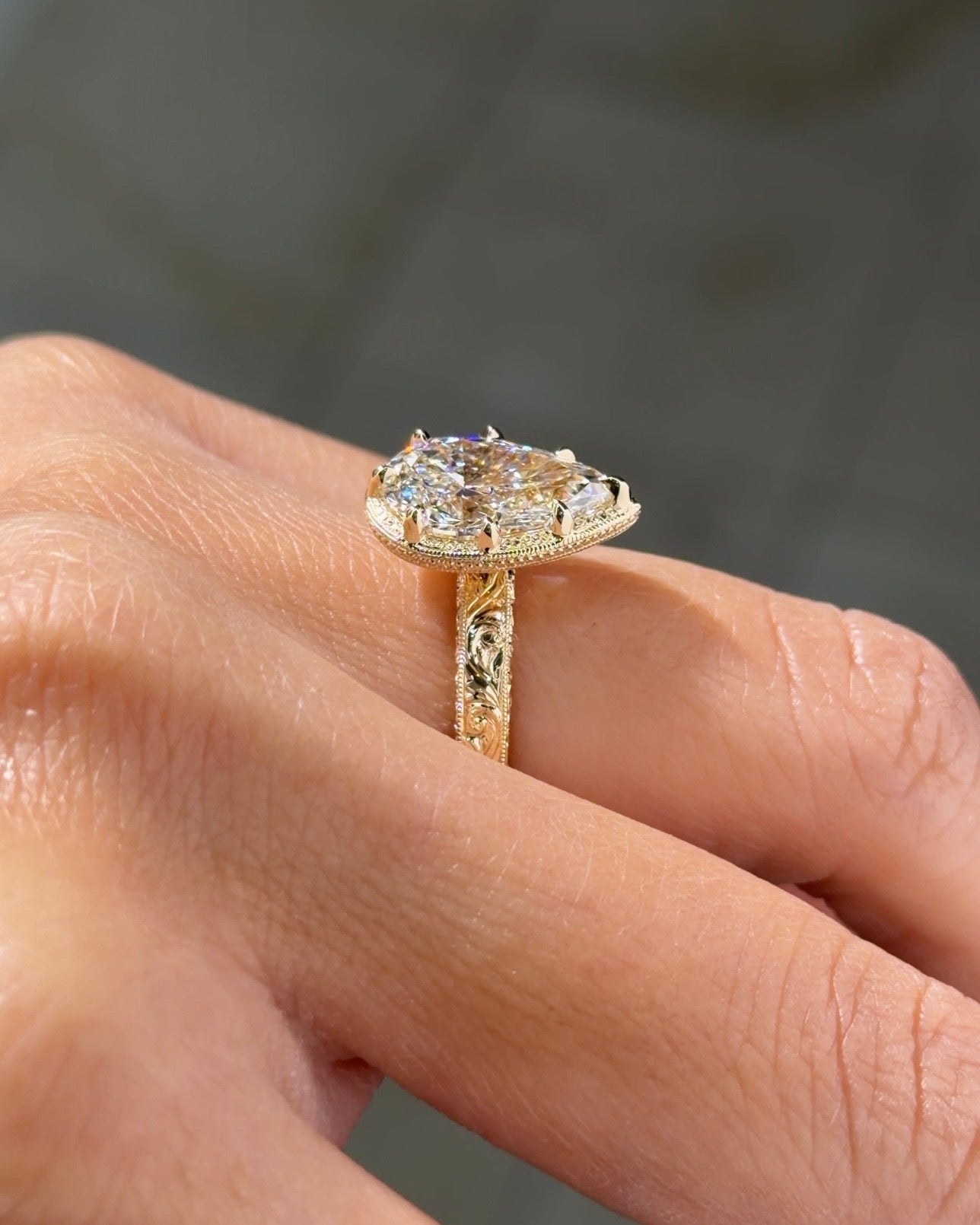 [Style] [Shape] Lab Grown Diamond Engagement Ring