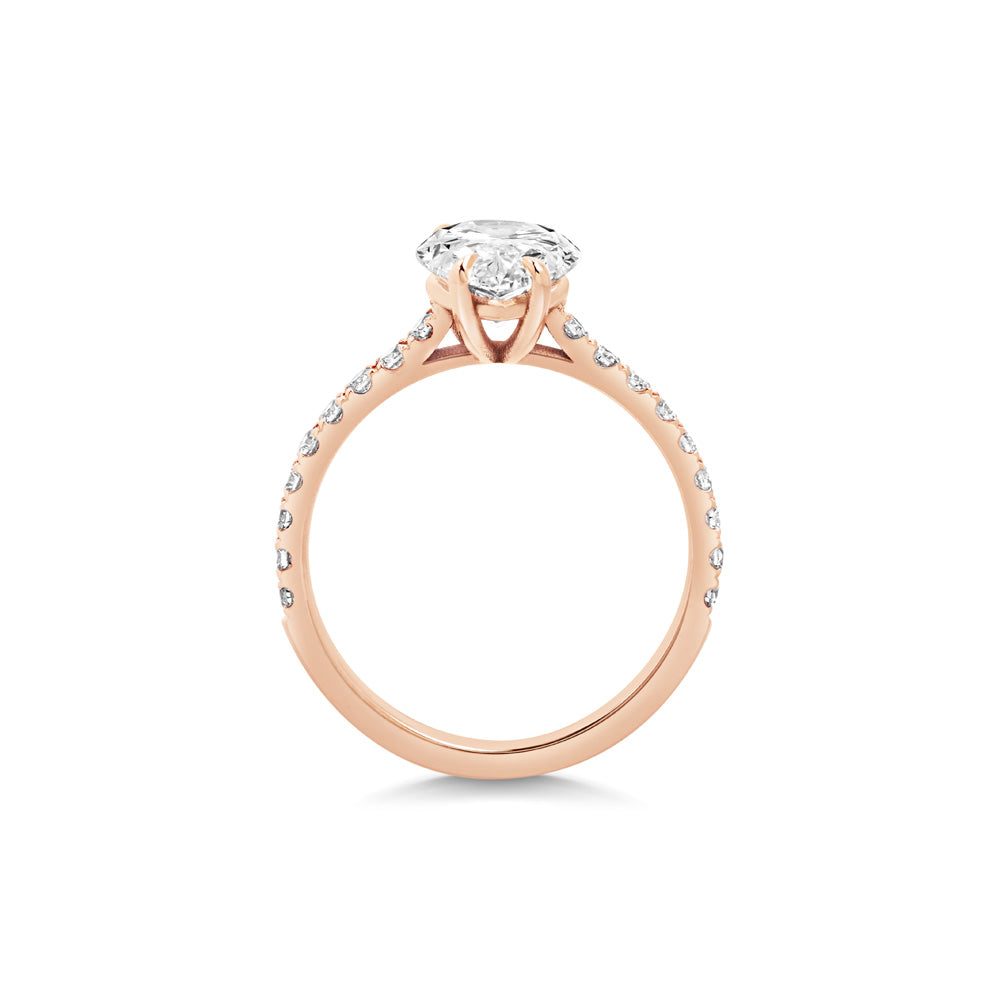 2 CT Pear Solitaire CVD F/VS1 Diamond Engagement Ring 12