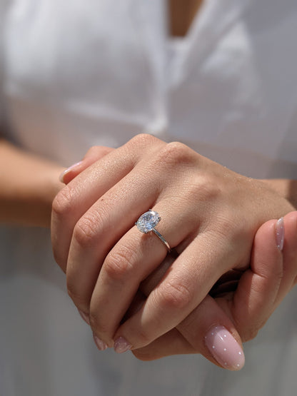 Oval Solitaire Lab Grown Diamond Engagement Ring
