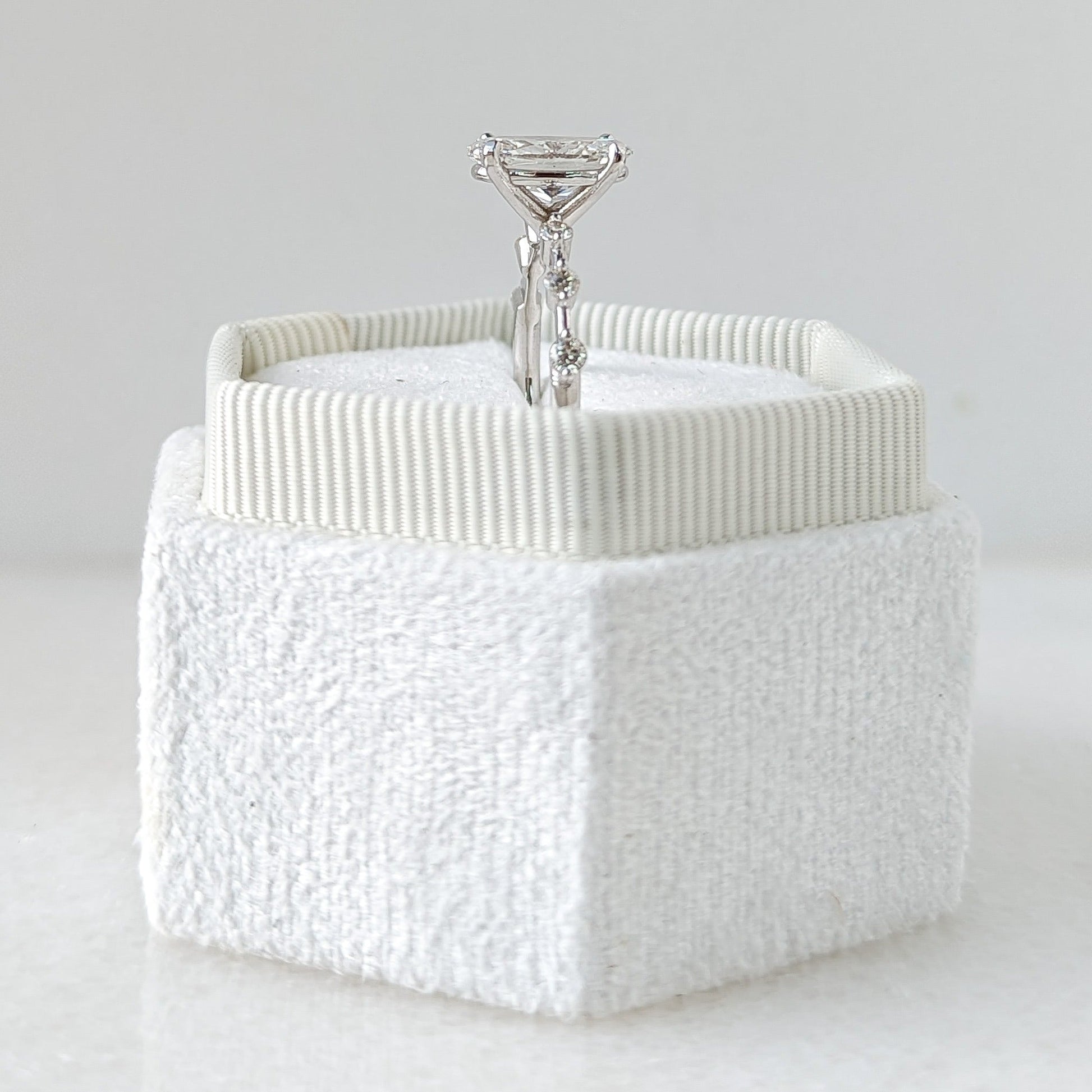 Oval Cut Pave Lab Grown Diamond Engagement Ring