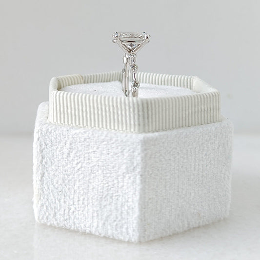 Oval Cut Pave Lab Grown Diamond Engagement Ring