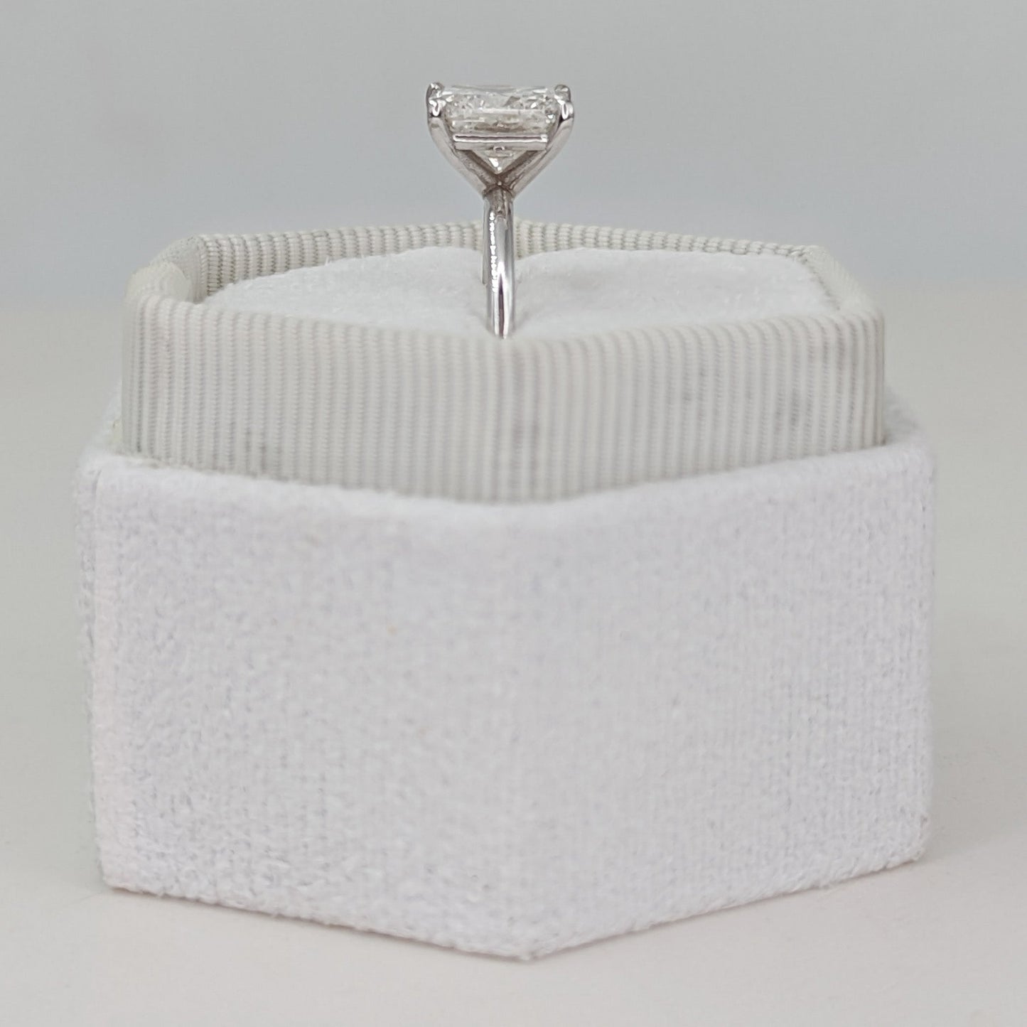 Cushion Solitaire Lab Grown Diamond Engagement Ring