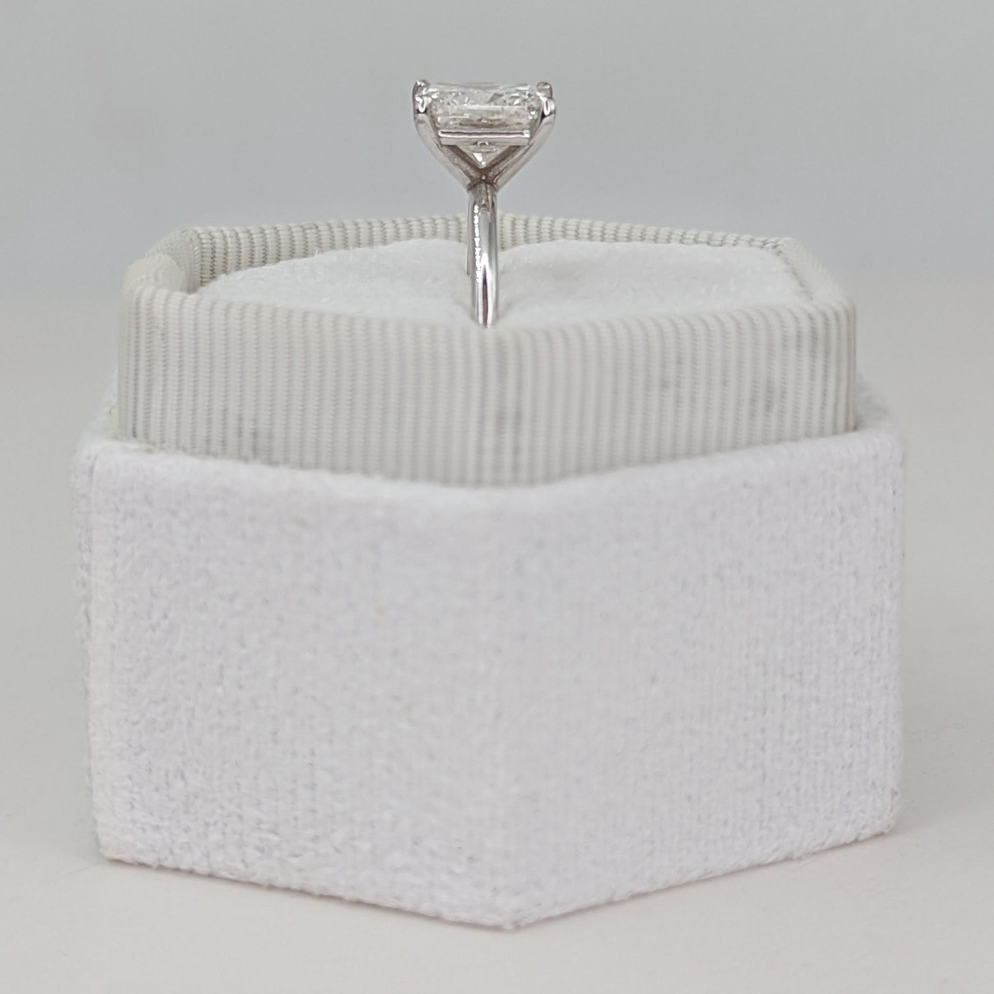 Cushion Solitaire Lab Grown Diamond Engagement Ring