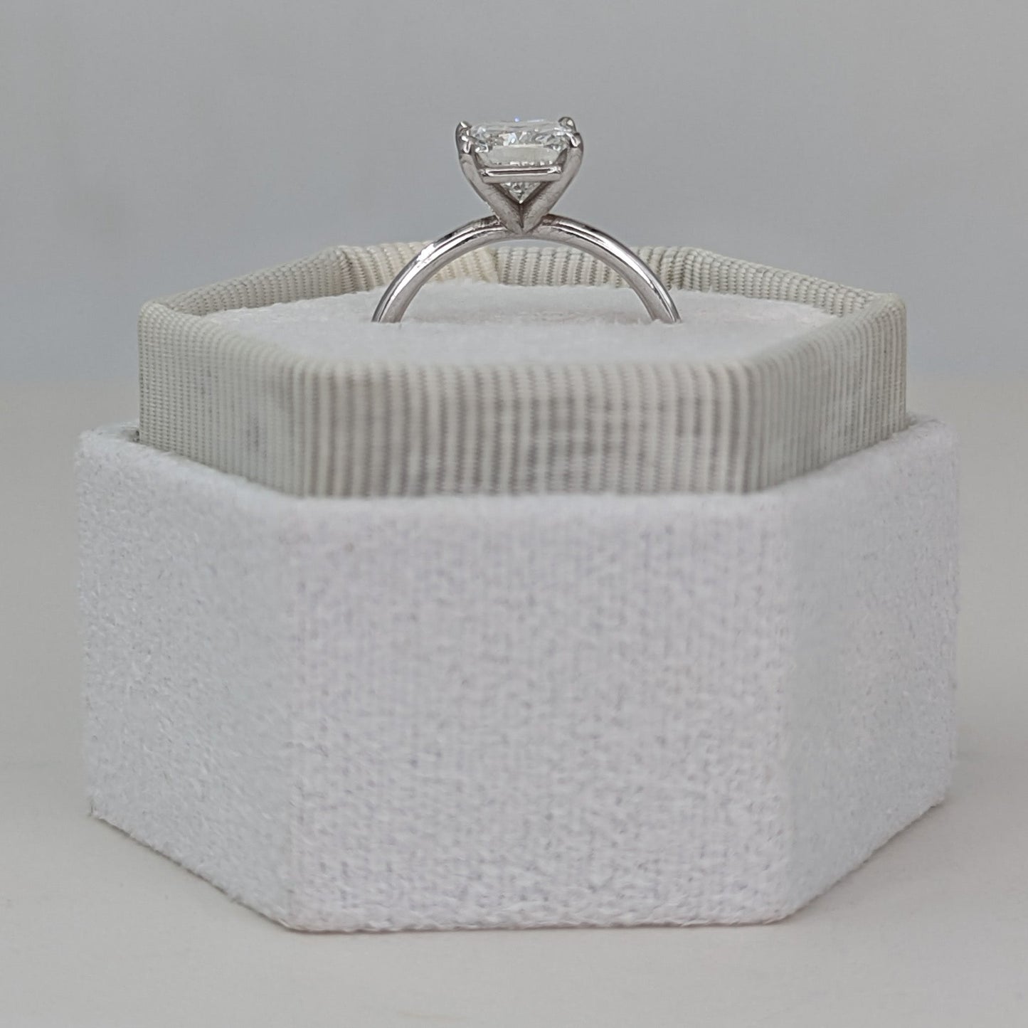 Cushion Solitaire Lab Grown Diamond Engagement Ring