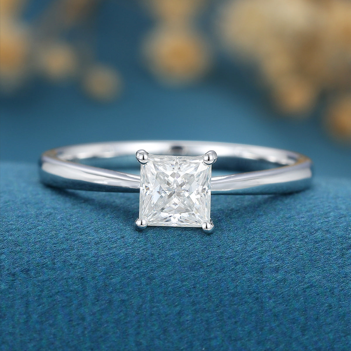 Princess Solitaire Lab Grown Diamond Engagement Ring