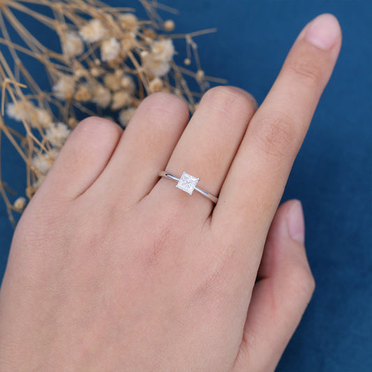 Princess Solitaire Lab Grown Diamond Engagement Ring