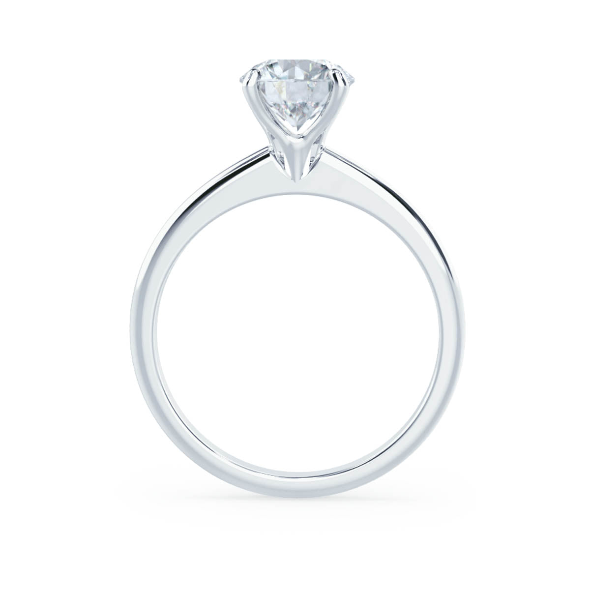 Round Solitaire Lab Grown Diamond Engagement Ring