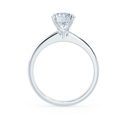 Round Solitaire Lab Grown Diamond Engagement Ring