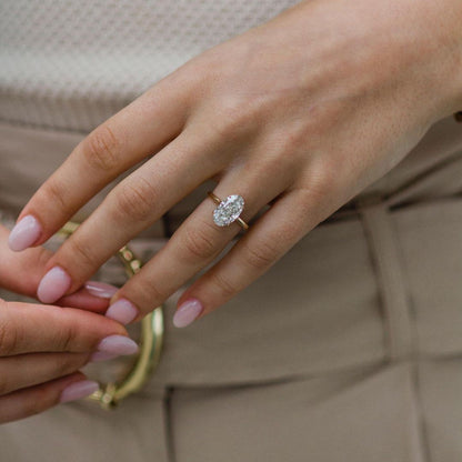 Oval Solitaire Lab Grown Diamond Engagement Ring