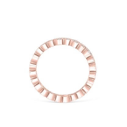 0.20 TCW Round Cut Full Eternity Moissanite Wedding Band 6