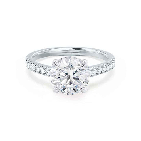 1.20 CT Round Shaped Moissanite Solitaire Engagement Ring 3