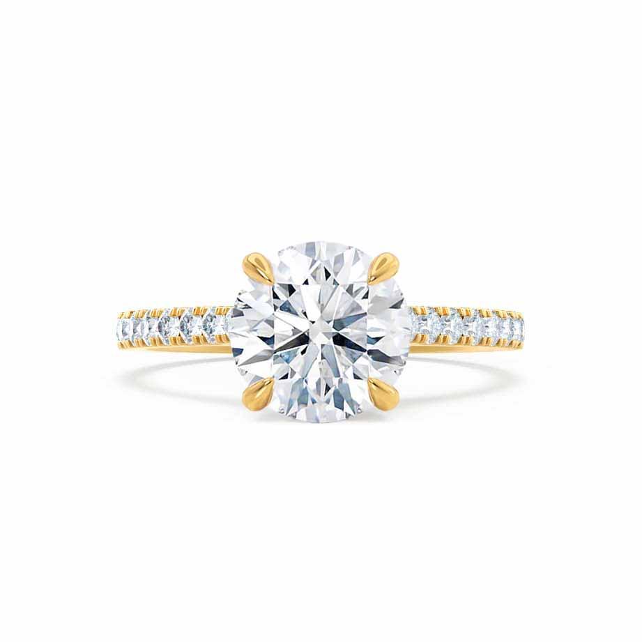 1.20 CT Round Shaped Moissanite Solitaire Engagement Ring 4