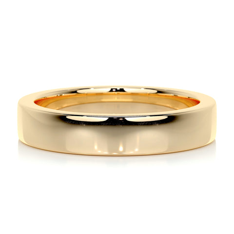 Polished Finish Yellow Gold Classic Men's Band 1