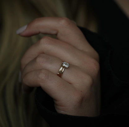 Radiant Solitaire Lab Grown Diamond Engagement Ring