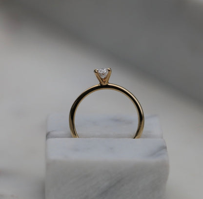 Oval Solitaire Lab Grown Diamond Engagement Ring