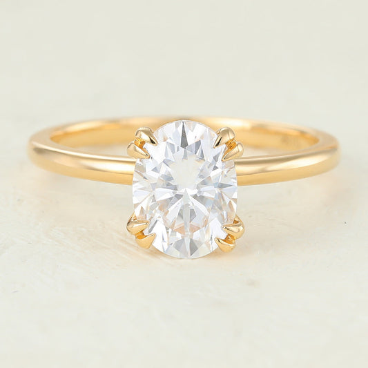 Oval Solitaire Lab-Grown Diamond Engagement Ring