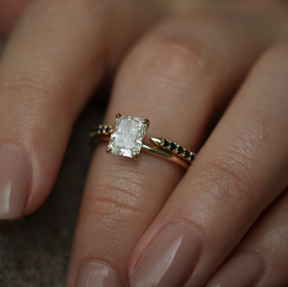 Radiant Solitaire Lab Grown Diamond Engagement Ring