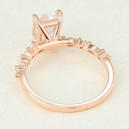 Emerald Pave Lab-Grown Diamond Engagement Ring
