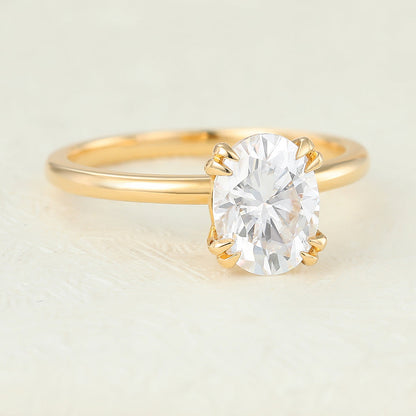 Oval Solitaire Lab-Grown Diamond Engagement Ring