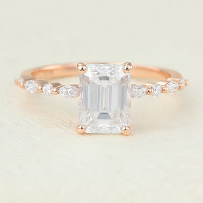 Emerald Pave Lab-Grown Diamond Engagement Ring