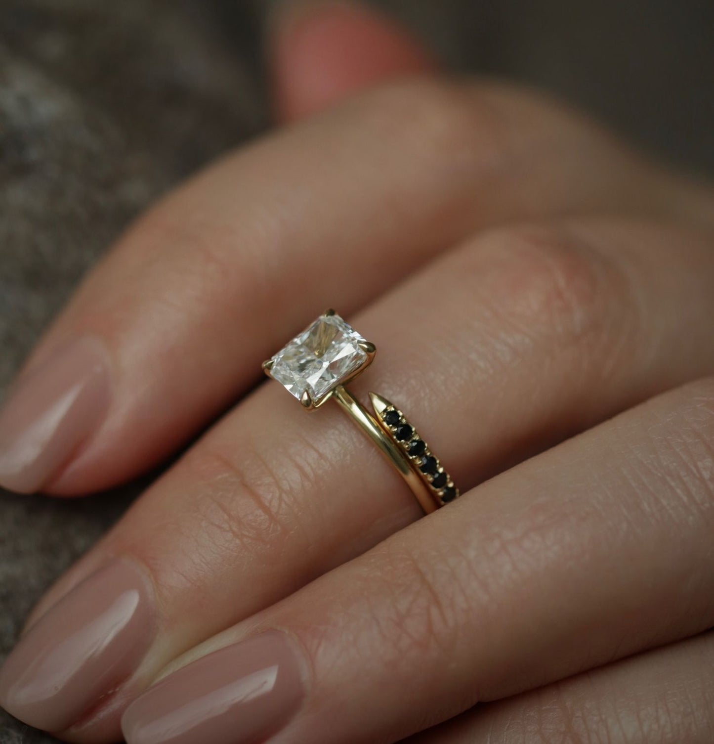 Radiant Solitaire Lab Grown Diamond Engagement Ring