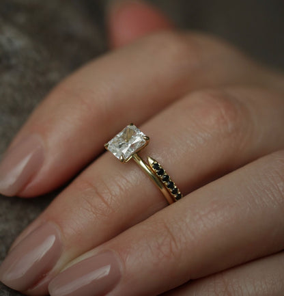 Radiant Solitaire Lab Grown Diamond Engagement Ring