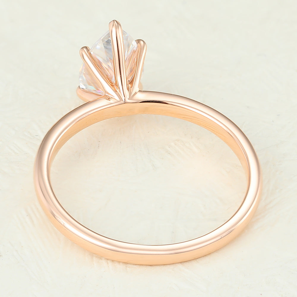 Pear Solitaire Lab-Grown Diamond Engagement Ring