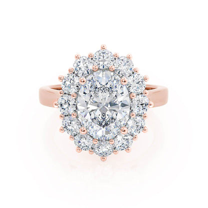 Oval Halo Lab Grown Diamond Engagement Ring