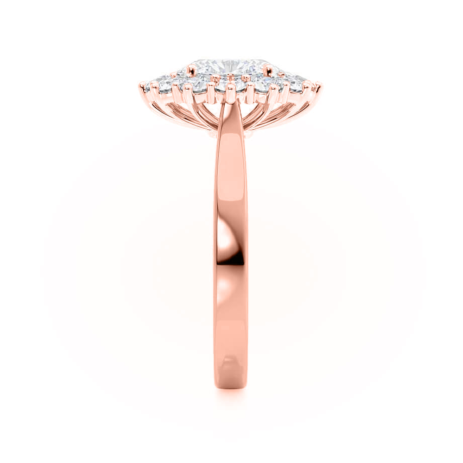 Oval Halo Lab Grown Diamond Engagement Ring
