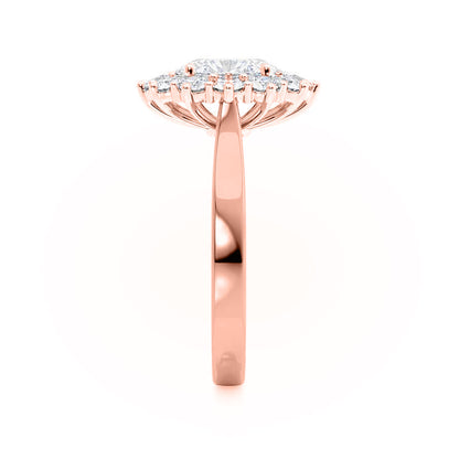 Oval Halo Lab Grown Diamond Engagement Ring