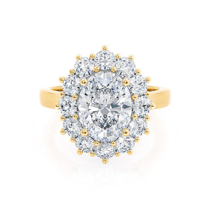 Oval Halo Lab Grown Diamond Engagement Ring