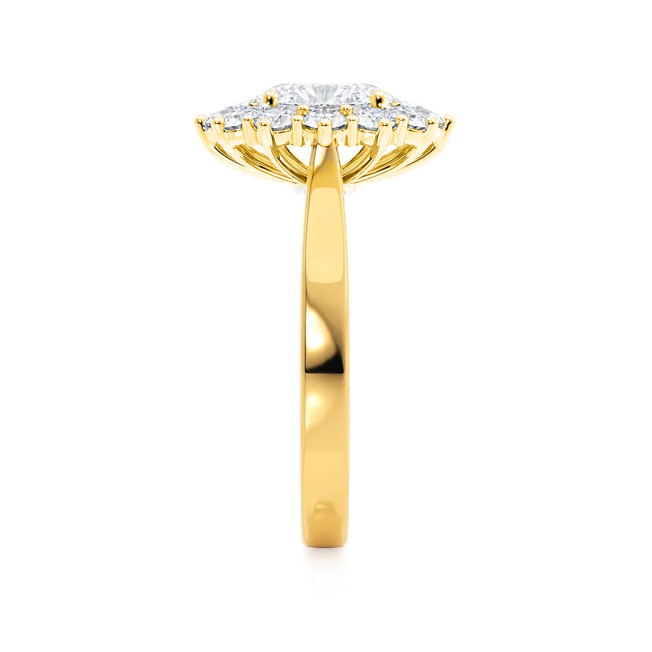 Oval Halo Lab Grown Diamond Engagement Ring