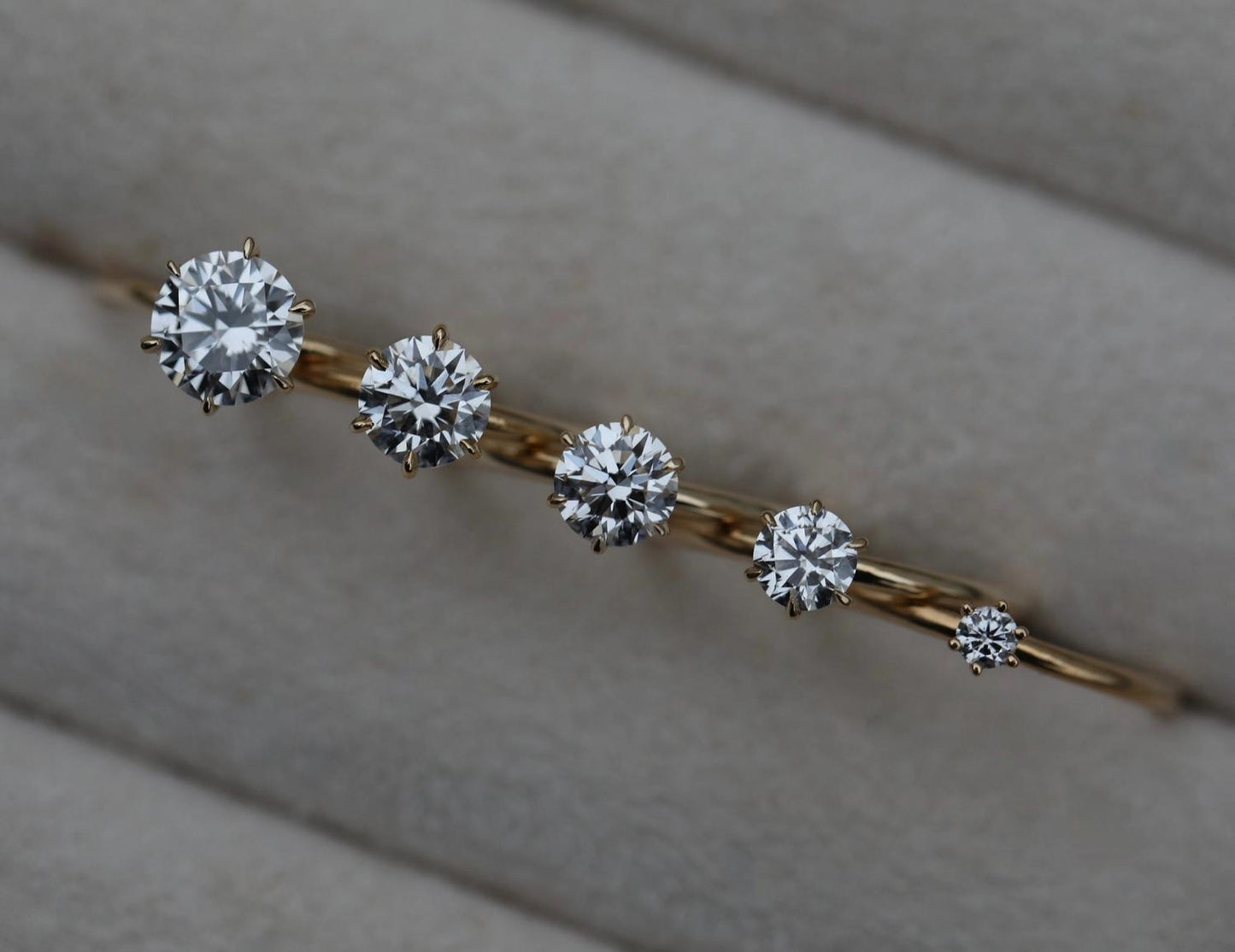 Round Solitaire Lab Grown Diamond Engagement Ring