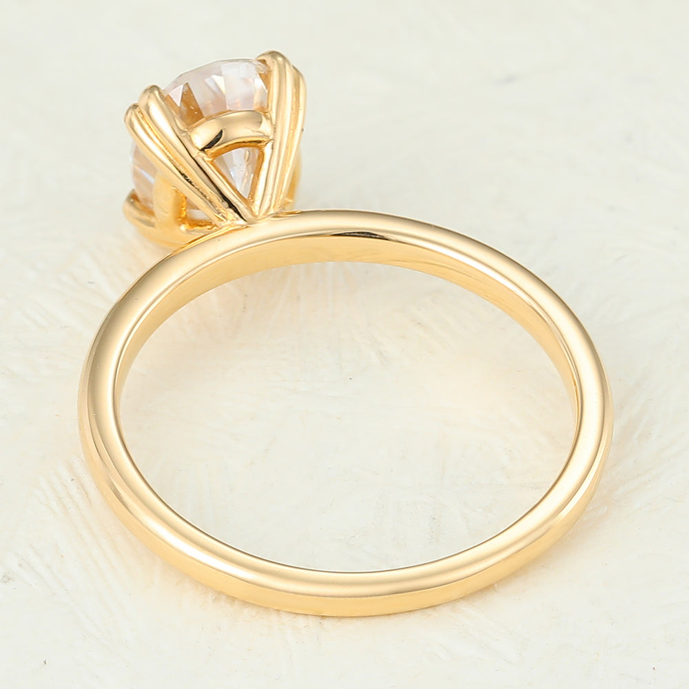 Oval Solitaire Lab-Grown Diamond Engagement Ring