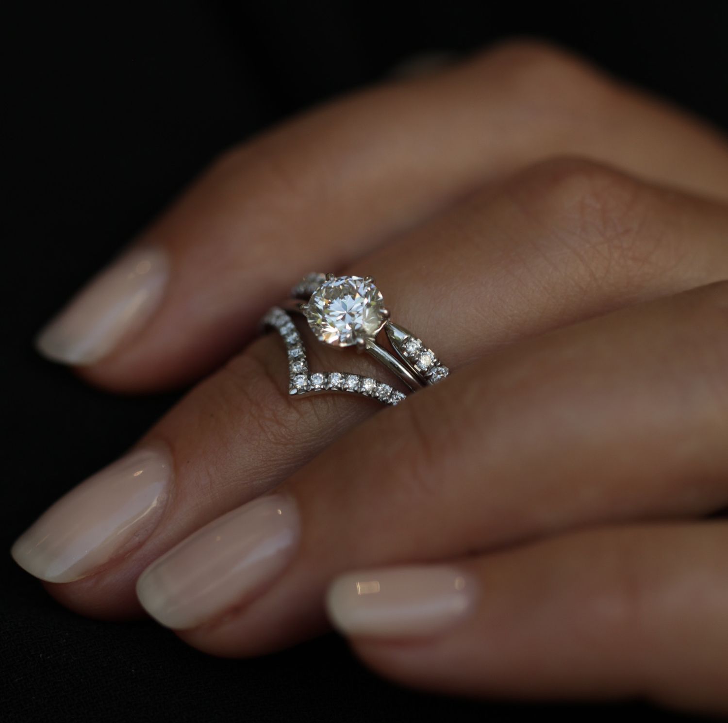 Round Solitaire Lab Grown Diamond Diamond Engagement Ring