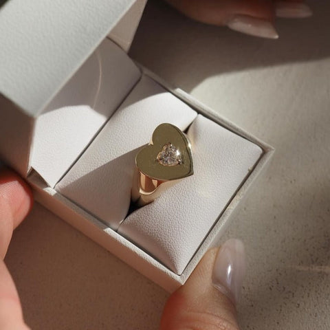 Stunning 0.5 CT Heart Moissanite Engagement Ring With Solitaire Design 2