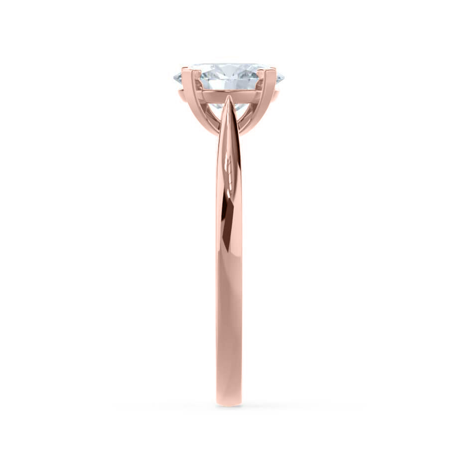 Round Solitaire Lab Grown Diamond Engagement Ring