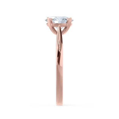 Round Solitaire Lab Grown Diamond Engagement Ring