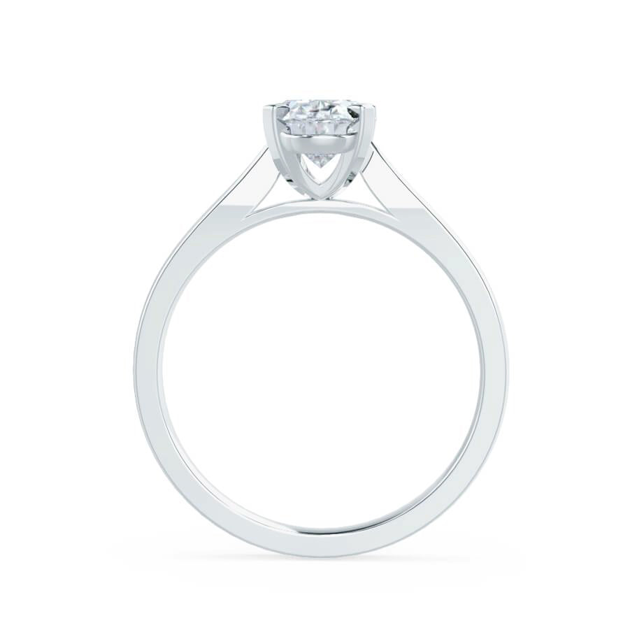 Round Solitaire Lab Grown Diamond Engagement Ring