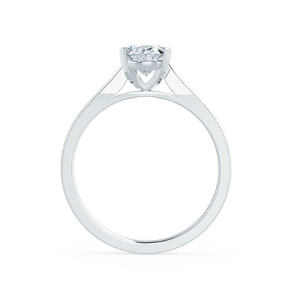 Round Solitaire Lab Grown Diamond Engagement Ring