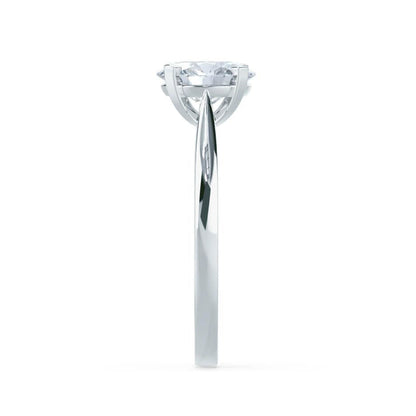 Round Solitaire Lab Grown Diamond Engagement Ring