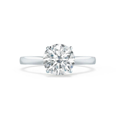 Round Solitaire Lab Grown Diamond Engagement Ring