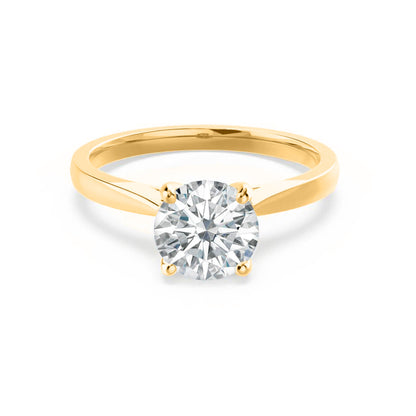 Round Solitaire Lab Grown Diamond Engagement Ring