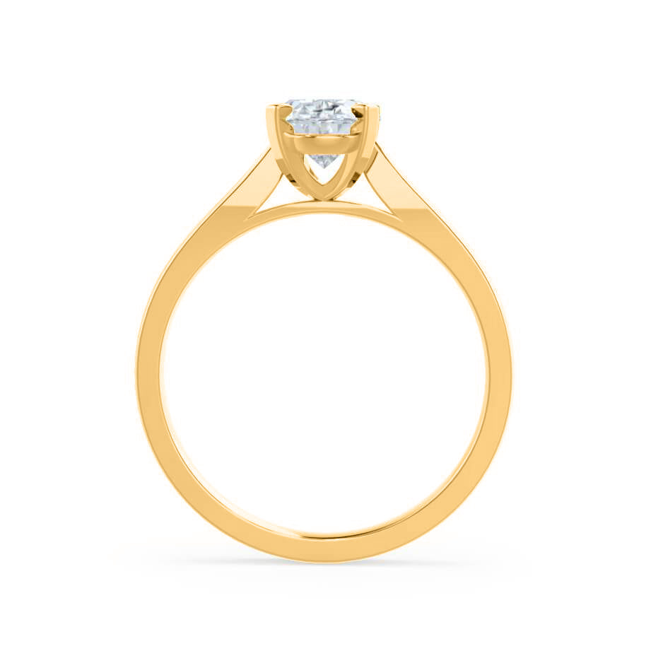 Round Solitaire Lab Grown Diamond Engagement Ring