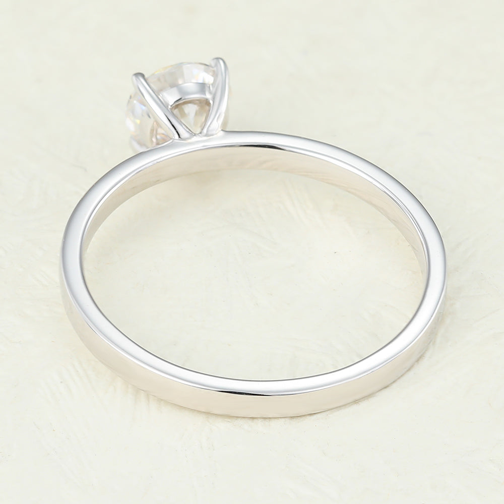 Round Solitaire Lab-Grown Diamond Engagement Ring